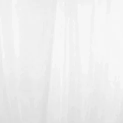 White Polyester Shower Curtain W1800 X H1800mm W/ 12 Curtain Rings