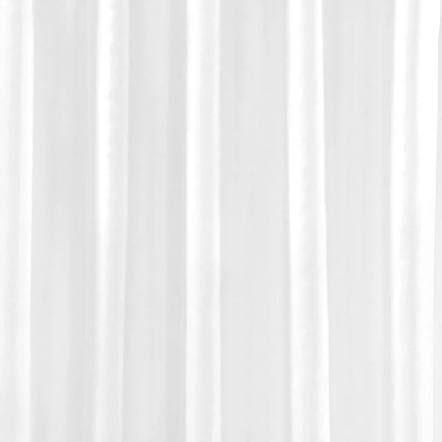 White W1800 X H2000mm Polyester Shower Curtain 2 White W1800 X H2000mm Polyester Shower Curtain - Image 2
