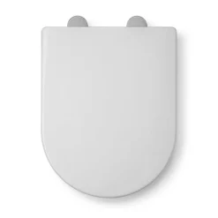 Croydex Hilier D-Shape Stick 'n' Lock Family Toilet Seat -Bathroom Accessories wl112322h d3
