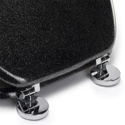 Croydex Flexi-Fix Black Quartz Effect Anti-Bacterial Toilet Seat