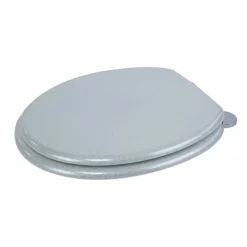 Croydex Flexi-Fix Silver Quartz Effect Anti-Bacterial Toilet Seat