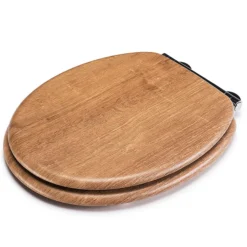Croydex Flexi-Fix Ontario Teak Effect Anti-Bacterial Toilet Seat With Soft Close And Quick Release 8 Croydex Flexi-Fix Ontario Teak Effect Anti-Bacterial Toilet Seat With Soft Close And Quick Release -Bathroom Accessories wl602086hai1