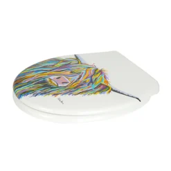 Croydex Angus McCoo Flexi-Fix Toilet Seat By Steven Brown Art -Bathroom Accessories wl604022 d3