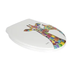 Croydex Francie & Josie Flexi-Fix Toilet Seat By Steven Brown Art -Bathroom Accessories wl604122 d1