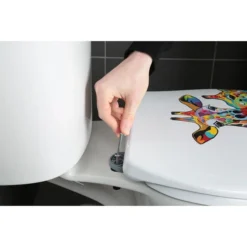 Croydex Francie & Josie Flexi-Fix Toilet Seat By Steven Brown Art -Bathroom Accessories wl604122 d4