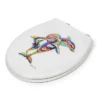 Croydex Hannah McWave Flexi-Fix Toilet Seat By Steven Brown Art