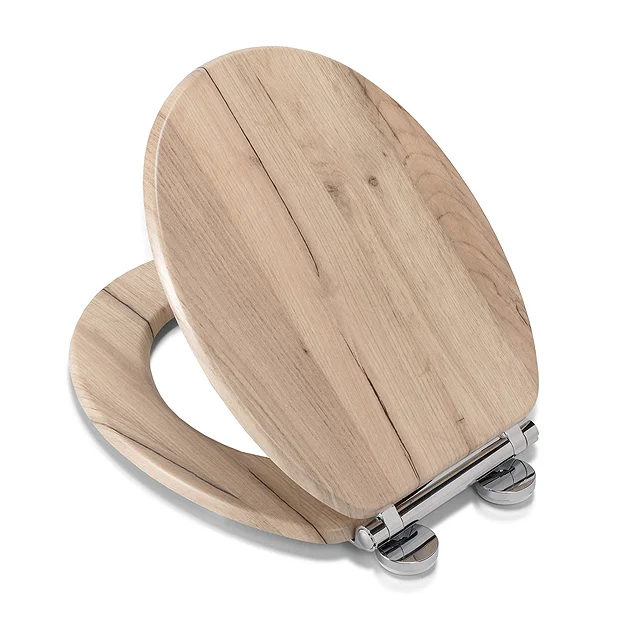 Croydex Corella Grey Oak Effect Flexi-Fix Toilet Seat With Soft Close And Quick Release 2 Croydex Corella Grey Oak Effect Flexi-Fix Toilet Seat With Soft Close And Quick Release - Image 2