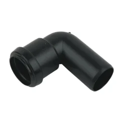 FloPlast 32mm Black Push-Fit 90° Conversion Bend