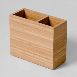 Wooden Toothbrush Holder Bamboo -Bathroom Accessories wthbb d3