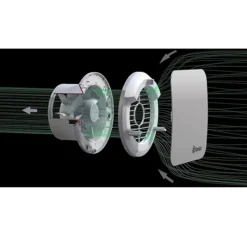 Xpelair Simply Silent Contour Standard Square Extractor Fan 150mm