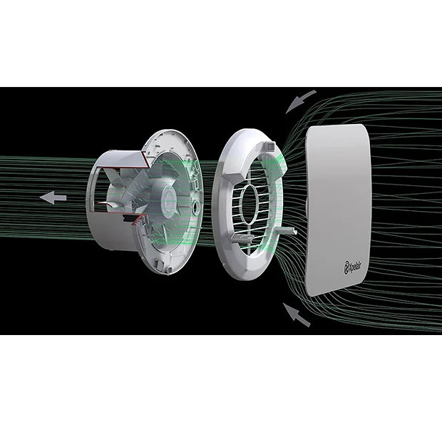 Xpelair Simply Silent Contour Standard Square Extractor Fan 150mm 1 Xpelair Simply Silent Contour Standard Square Extractor Fan 150mm