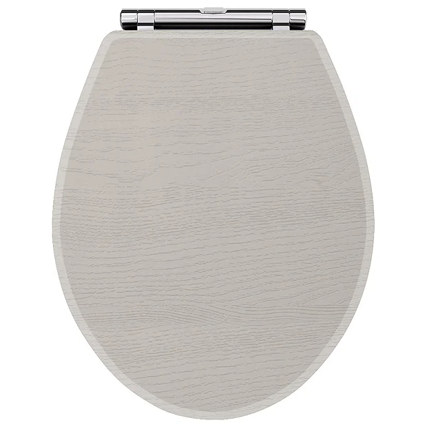 York Grey Top Fixing Soft Close Toilet Seat 2 York Grey Top Fixing Soft Close Toilet Seat - Image 2
